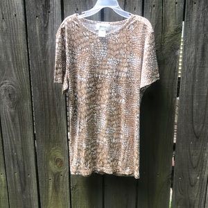 Neiman Marcus Silk Animal Print